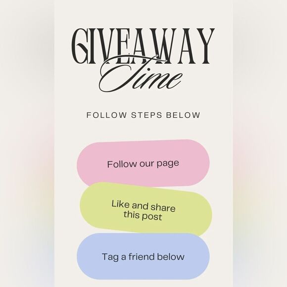 a lot of different brands Other - Giveaway time listing and guide.